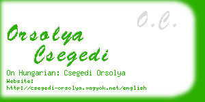 orsolya csegedi business card